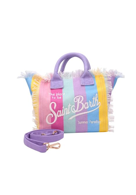 Borsa piccola Mc2 Saint Barth Colette stripes pop multicolor arcobaleno frange MC2 SAINT BARTH | Borse | COLETTE03282H1